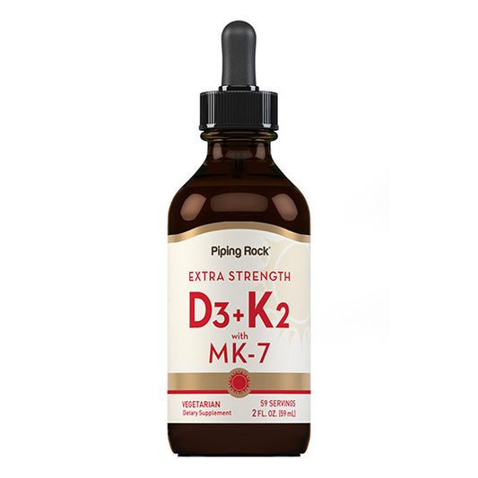 Liquid Vitamin D3 & K-2, 2 fl oz (59 mL) Dropper Bottle