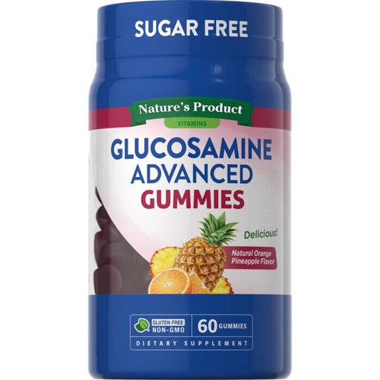 Glucosamine Advanced, 60 Gummies, (Orange Pineapple) Sugar Free UK Stock