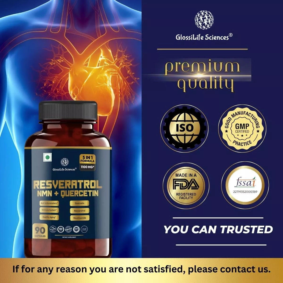 Resveratrol NMN + Quercetin UK Stock