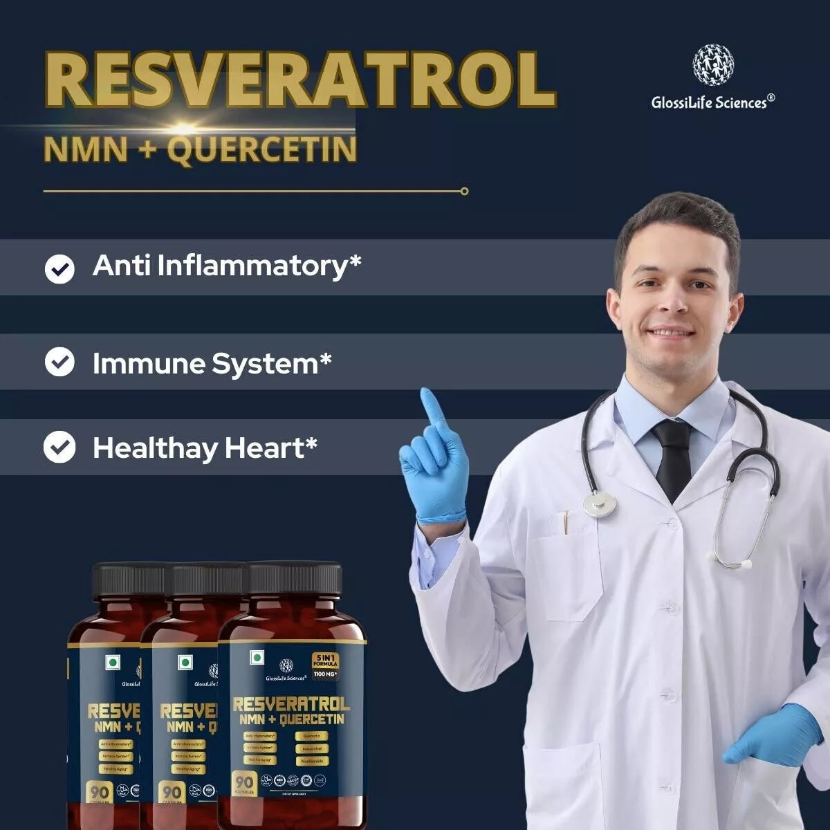 Resveratrol NMN + Quercetin UK Stock