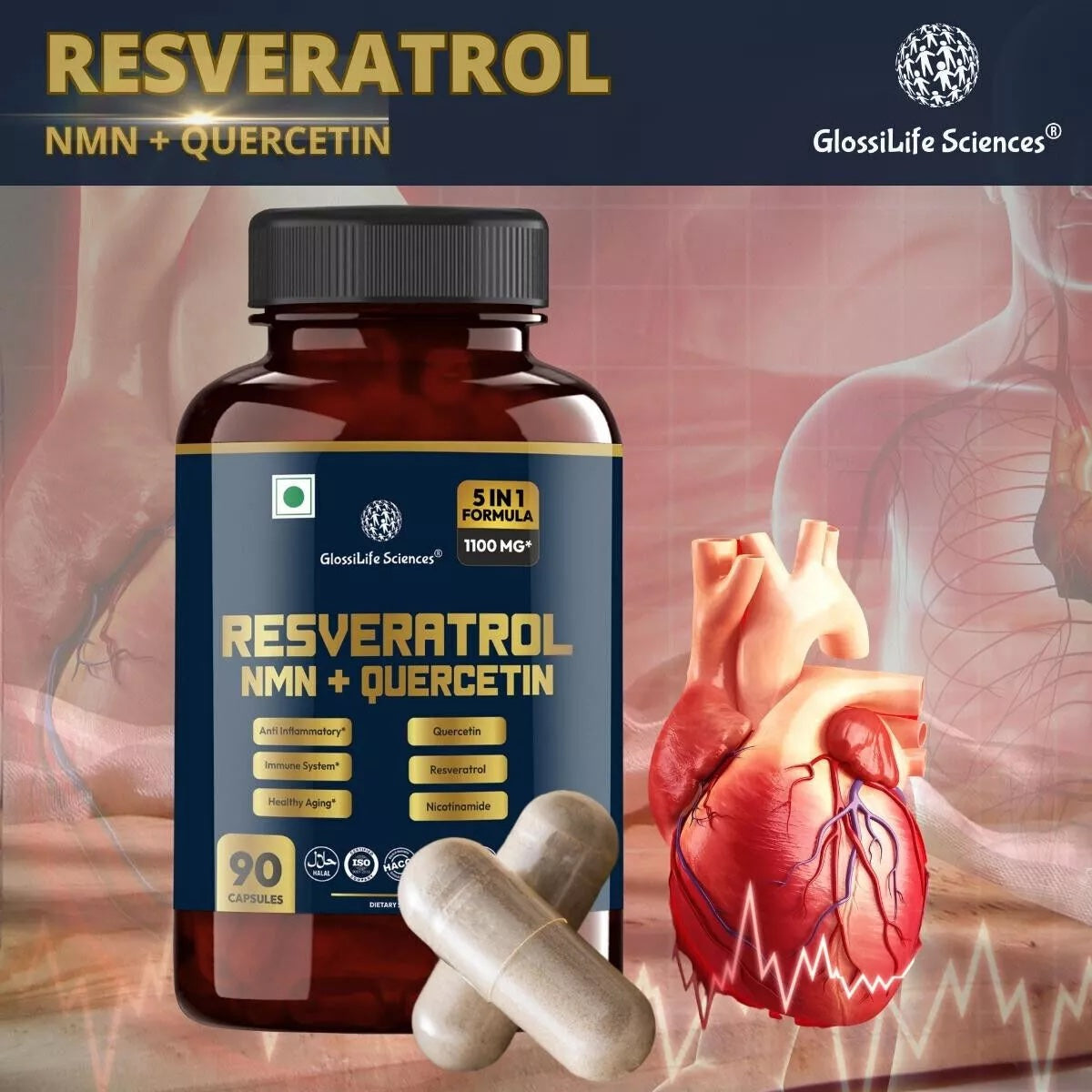 Resveratrol NMN + Quercetin UK Stock